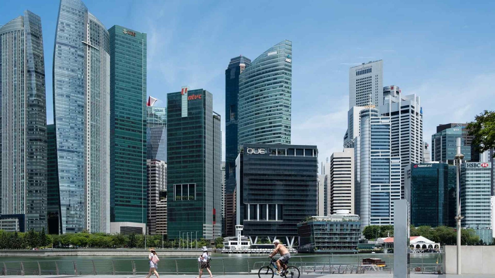 Singapore CBD skyline near Zyon Grand