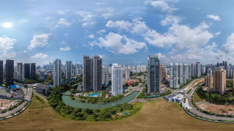 the singapore river view from river modern new launch condo